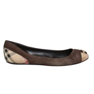 Burberry Brown and Beige Flats
